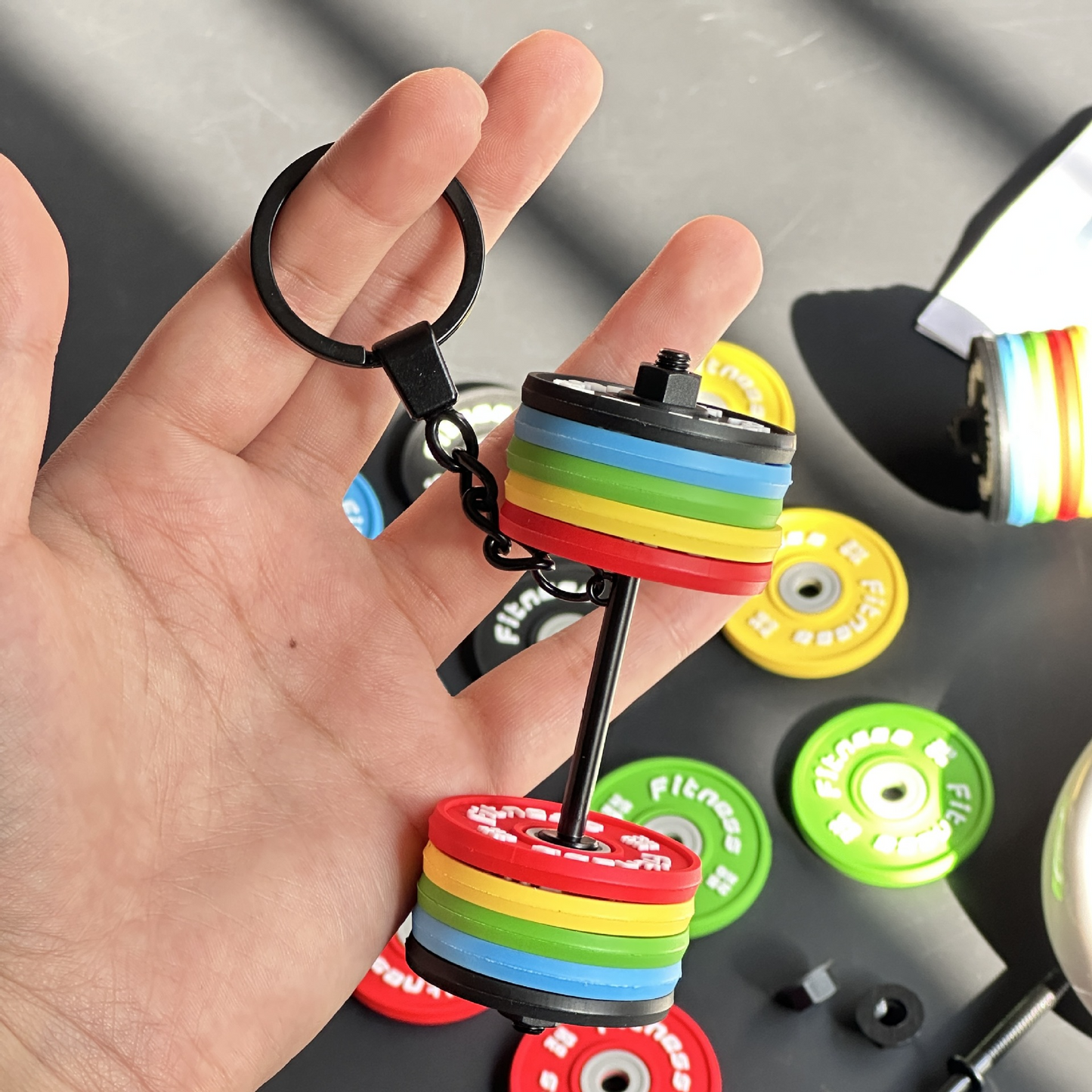 Mini Barbell Keychain – YNG EDITION –