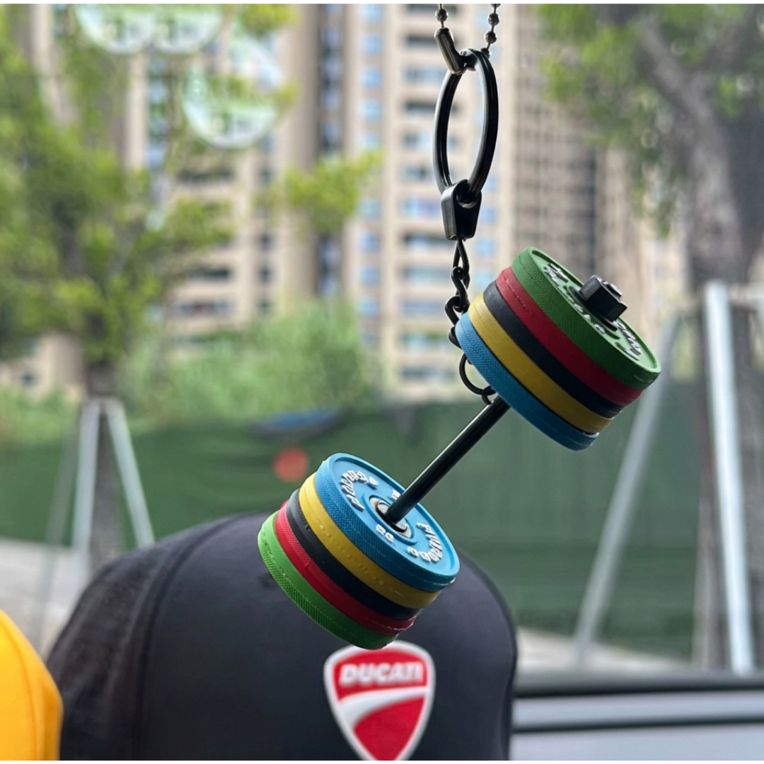 Mini Barbell Keychain – YNG EDITION –